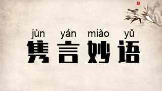 隽言妙语