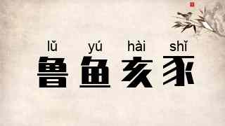 鲁鱼亥豕