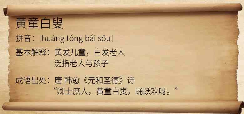 黄童白叟