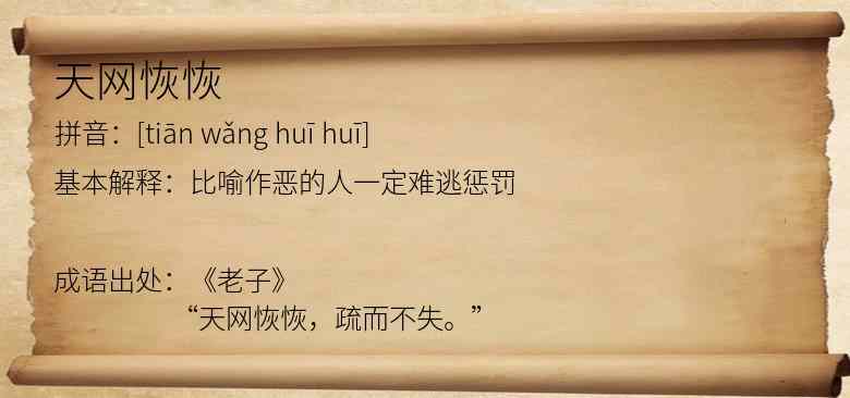 天网恢恢