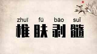 椎肤剥髓