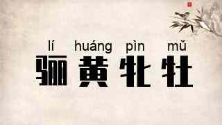 骊黄牝牡