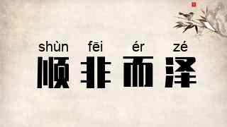 顺非而泽