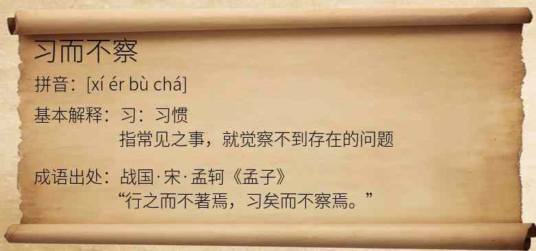 习而不察
