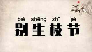 别生枝节
