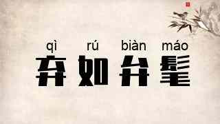 弃如弁髦