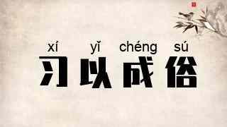 习以成俗