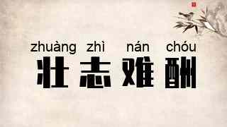 壮志难酬