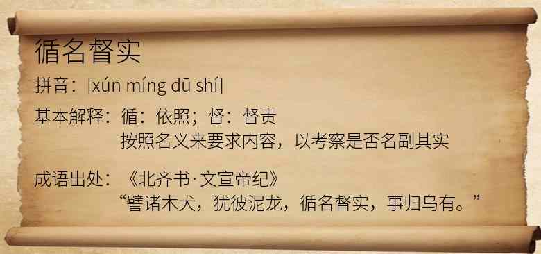 循名督实
