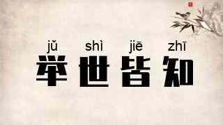 举世皆知