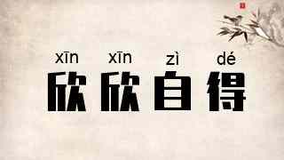 欣欣自得