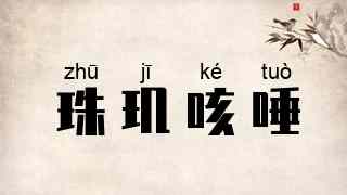 珠玑咳唾