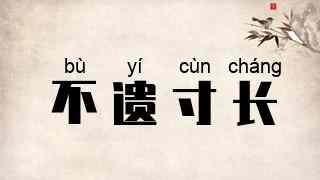 不遗寸长