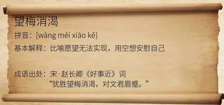 望梅消渴