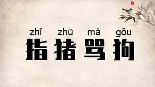 指猪骂狗