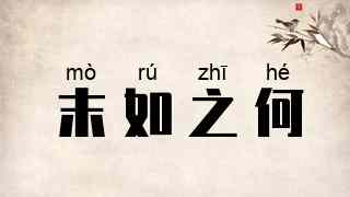末如之何