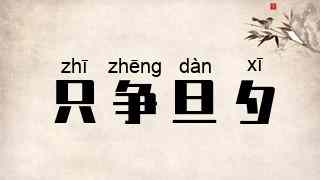 只争旦夕