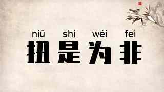 扭是为非