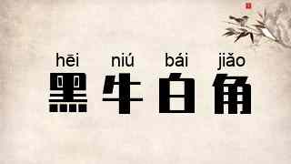 黑牛白角