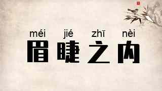眉睫之内