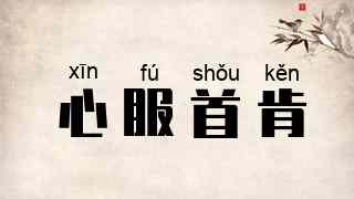 心服首肯