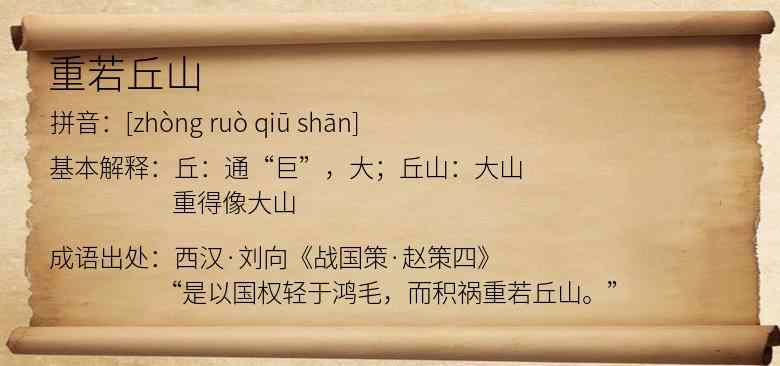 重若丘山