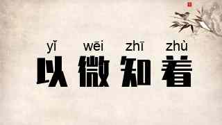 以微知着
