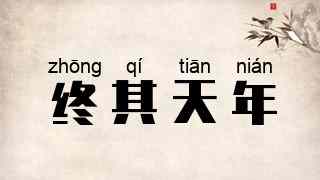终其天年