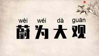 蔚为大观