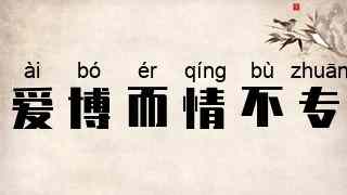 爱博而情不专