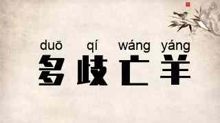 多歧亡羊