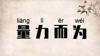 量力而为