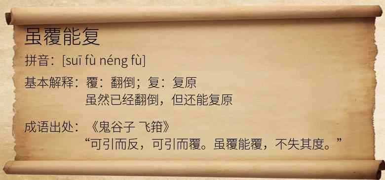虽覆能复