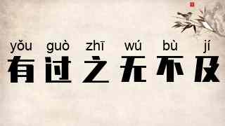 有过之无不及