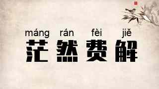 茫然费解