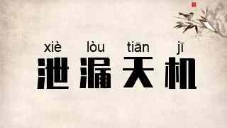 泄漏天机