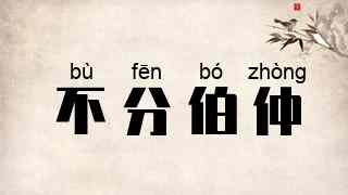 不分伯仲