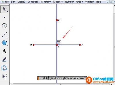 几何画板直角符号出现双线怎么办？