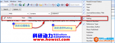 如何合理使用EndNote的评分Rating功能