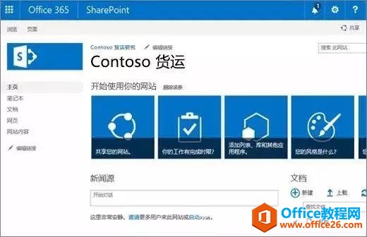 如何用SharePoint Online创建团队网站？