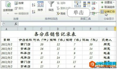 Excel2010如何分类汇总分析数据