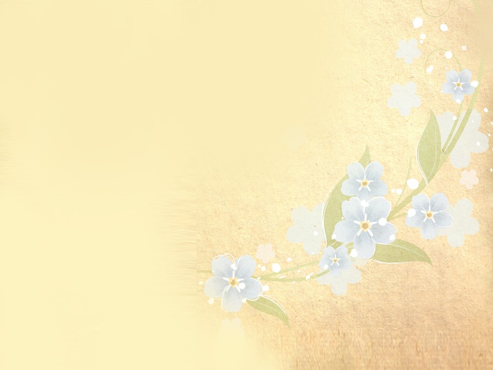 古画风格花朵幻灯片背景_PPT背景图片_PPT课件背景图片