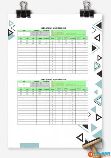 excel 人员月薪统计表（底薪+提成） Excel模板 免费下载