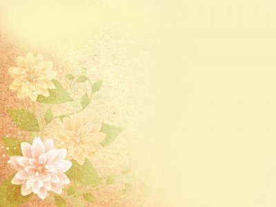古画风格花朵幻灯片背景_PPT背景图片_PPT课件背景图片