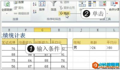excel2010表格高级筛选功能使用图解教程