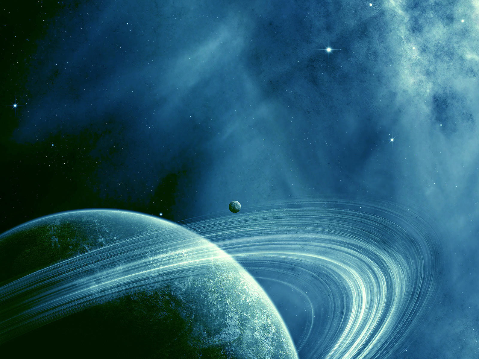 PPT宇宙星辰图片 土星环绕宇宙星空天文北PPT课件背景图片
