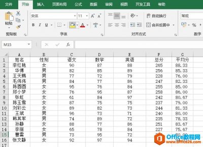 Excel 数据清单