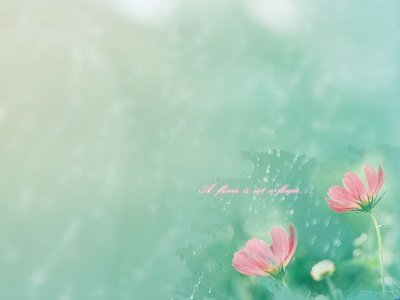 花雾雨 PPT淡雅背景图片