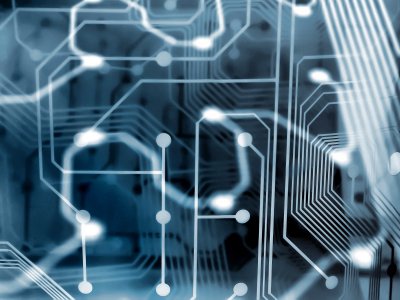 线路板电子科技主题PPT课件背景图片