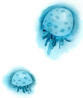 清新手绘水彩画 PPT背景图片 PPT课件背景图片